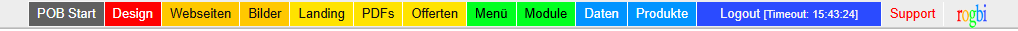 rogbi-Menü im Persönlichen Onlinebereich